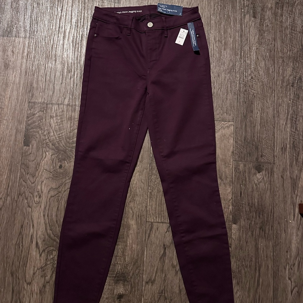 Talbots Deep Burgundy Skinny Jeans
